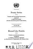 Recueil Des Traités