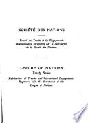 Recueil Des Traités