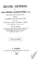 Recueil général des lois, décrets, ordonnances, etc
