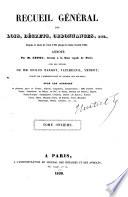 Recueil général des lois, décrets, ordonnances, etc