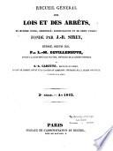 Recueil général des lois et des arrêts, en matière civile, criminelle, administrative et de droit public