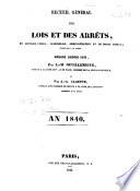 Recueil général des lois et des arrêts en matière civile, criminelle, commerciale et de droit public par J. B. Sirey
