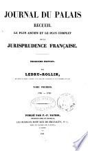 Recueil général des lois et des arrêts fondé par J. B. Sirey, Journal du Palais, Pandectes françaises périodiques
