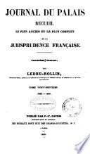 Recueil général des lois et des arrêts fondé par J. B. Sirey, Journal du Palais, Pandectes françaises périodiques