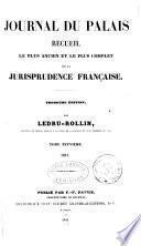 Recueil général des lois et des arrêts fondé par J. B. Sirey, Journal du Palais, Pandectes françaises périodiques
