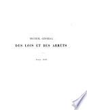 Recueil général des lois et des arrêts