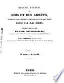 Recueil général des lois et des arrêts