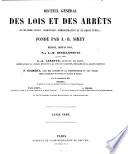 Recueil général des lois et des arrêts