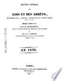 Recueil général des lois et des arrêts