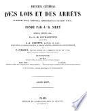 Recueil général des lois et des arrêts