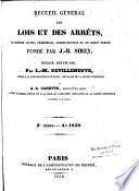 Recueil général des lois et des arrêts