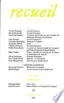 Recueil N.22 1992