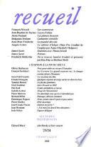 Recueil N.23-24 1992 Ecriv. Fin Siec