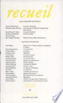 Recueil N.31 1994