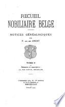 Recueil nobiliaire belge