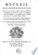 Recueil par ordre de dates, de tous les arrêts du Parlement de Paris ... depuis la sentence des juges & consuls du 30 janvier 1760