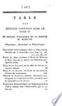 Recueil périodique de la Société de Médecine de Paris