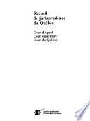 Recueils de jurisprudence du Québec