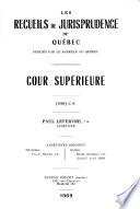Recueils de jurisprudence du Québec