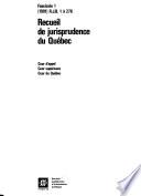 Recueils de jurisprudence du Québec