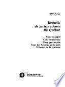 Recueils de jurisprudence du Québec