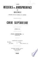 Recueils de jurisprudence du Québec