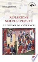 Réflexions sur l'université