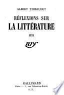 Reflexions sur la litterature