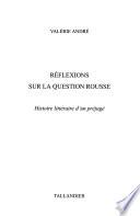 Réflexions sur la question rousse