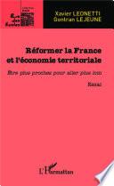 Réformer la France et l'économie territoriale