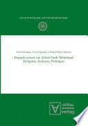 Regards croisés sur Alfred North Whitehead