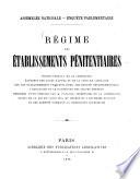 Régime des établissements pénitentiaires