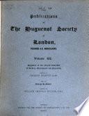 Registers of the French churches of Bristol, Stonehouse, and Plymouth