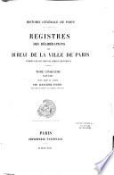 registres des délibérations de la ville de Paris