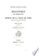 registres des délibérations de la ville de Paris