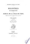 registres des délibérations de la ville de Paris