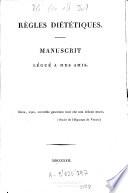 Règles diététiques