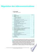 Regulation des telecommunications