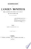 Réimpression de l'Ancien Moniteur