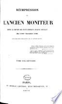 Réimpression de l'ancien Moniteur