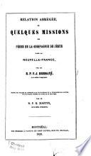 Relation abrégée de quelques missions des pères de la Compagnie de Jésus dans la Nouvelle-France