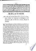 Relation de la mort de M. Jean François Estoupan Lieutenant général de l'Amirauté & Subdélégué de M. l'intendant, dans la Ville de la ciotad, Diocése de Marseille