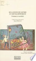 Relations de genre et développement : femmes et sociétés