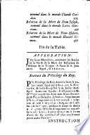 Relations De La Mort De Quelques Religieux De L'Abbaye De La Trappe