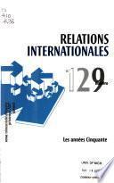 Relations internationales