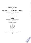 Relations politiques des Pays-Bas et de l'Angleterre: Pt.2. Regence de la duchesse de Parme. (au 28 avril 1552-13 mars 1564)
