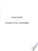 Relations politiques des Pays-Bas et de l'Angleterre sous le règne de Philippe II