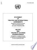 Relevé Des Traités Et Accords Internationaux Enregistrés Ou Classés Et Inscrits Au Répertoire Au Secrétariat Pendant Le Mois de ...