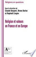 Religion et valeurs en France et en Europe
