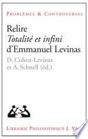 Relire Totalité et infini d'Emmanuel Levinas